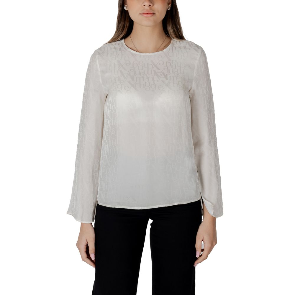 Armani Exchange Cream Viscose Blouse 1728,71956299936,Armani Exchange,Blouses - Shirts - Clothing,Clothing,Cream,IT38|XS,New with tags,Shirts - Clothing,Women