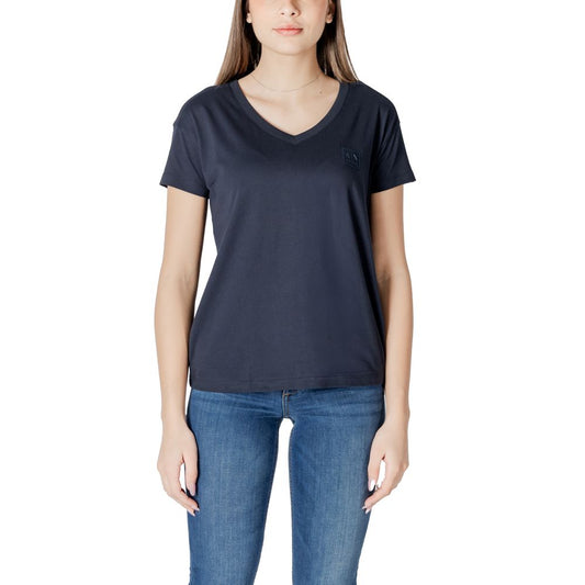 Armani Exchange Blue Cotton T-Shirt Armani Exchange