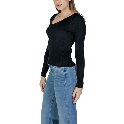 Vila Clothes Black Viscose Sweatshirt 1728,71956299936,Black,Clothing,IT38|XS,IT40|S,IT44|L,New with tags,Sweaters - Clothing,Sweatshirts - Sweaters - Clothing,Vila Clothes,Women