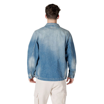 Replay Light Blue Cotton Denim Jacket 1728,71956299936,Clothing,Denim Jackets - Jackets & Coats - Clothing,IT46 | M,Jackets & Coats - Clothing,Light Blue,Men,New with tags,Replay