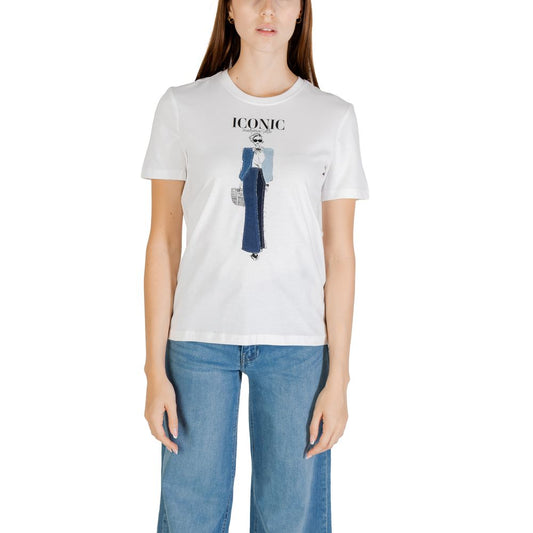 Only Blue Organic Cotton T-Shirt 1728,71956299936,Blue,Clothing,IT38|XS,IT42|M,New with tags,Only,T-Shirts - Clothing,Women