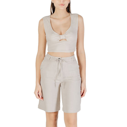 Only Beige Viscose Top