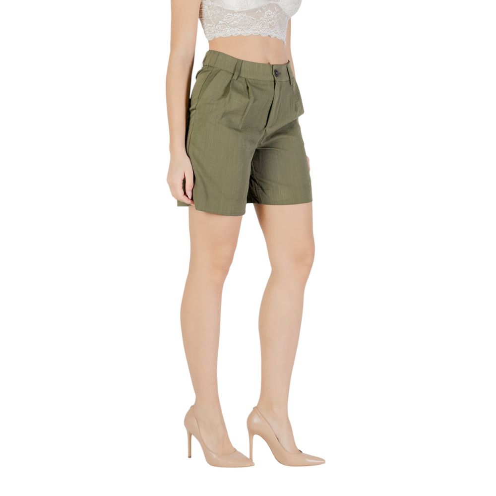 Only Green Viscose Bermuda Shorts 1728,71956299936,Bermuda - Shorts - Clothing,Clothing,Green,IT38|XS,IT42|M,New with tags,Only,Shorts - Clothing,Women