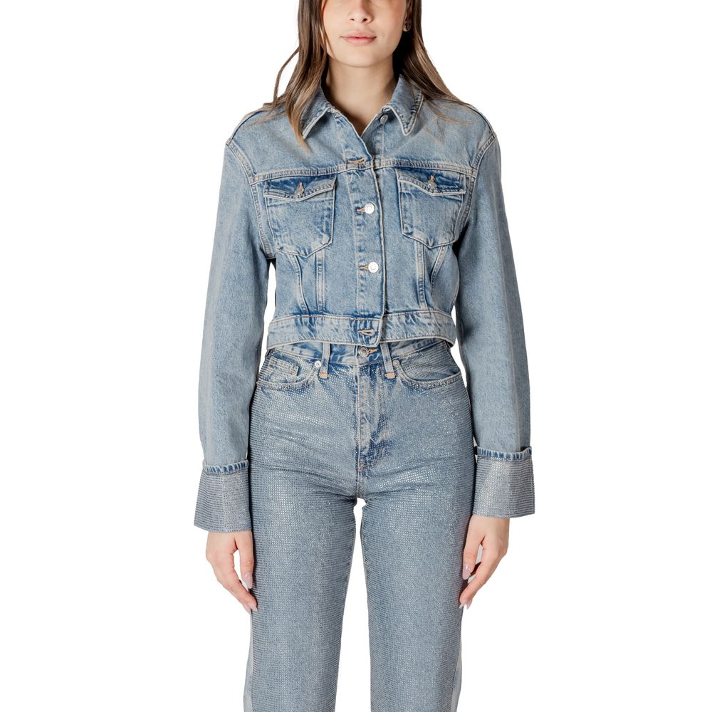 Only Light Blue Organic Cotton Denim Jacket 1728,71956299936,Clothing,Denim Jackets - Jackets & Coats - Clothing,IT42|M,IT44|L,Jackets & Coats - Clothing,Light Blue,New with tags,Only,Women,XL