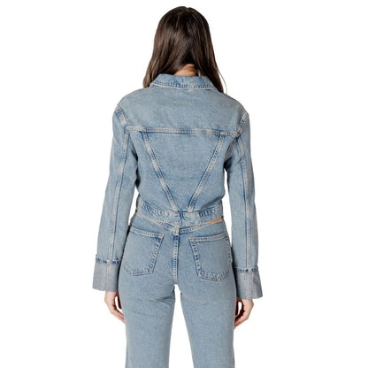 Only Light Blue Organic Cotton Denim Jacket 1728,71956299936,Clothing,Denim Jackets - Jackets & Coats - Clothing,IT42|M,IT44|L,Jackets & Coats - Clothing,Light Blue,New with tags,Only,Women,XL