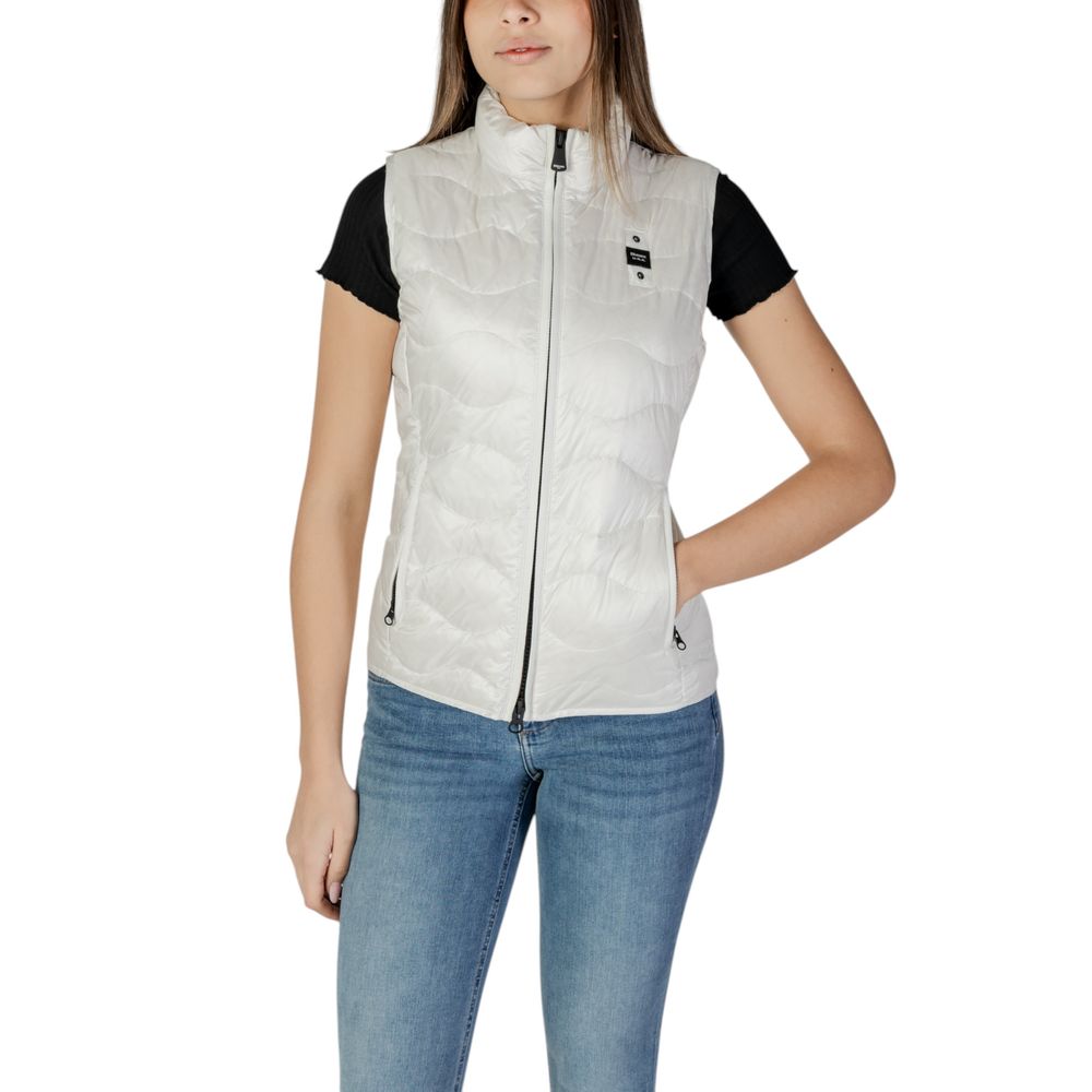 Blauer White Polyamide Sleveless Jacket 1728,71956299936,Blauer,Clothing,IT44|L,Jackets & Coats - Clothing,New with tags,Sleveless Jacket - Jackets & Coats - Clothing,White,Women,XL