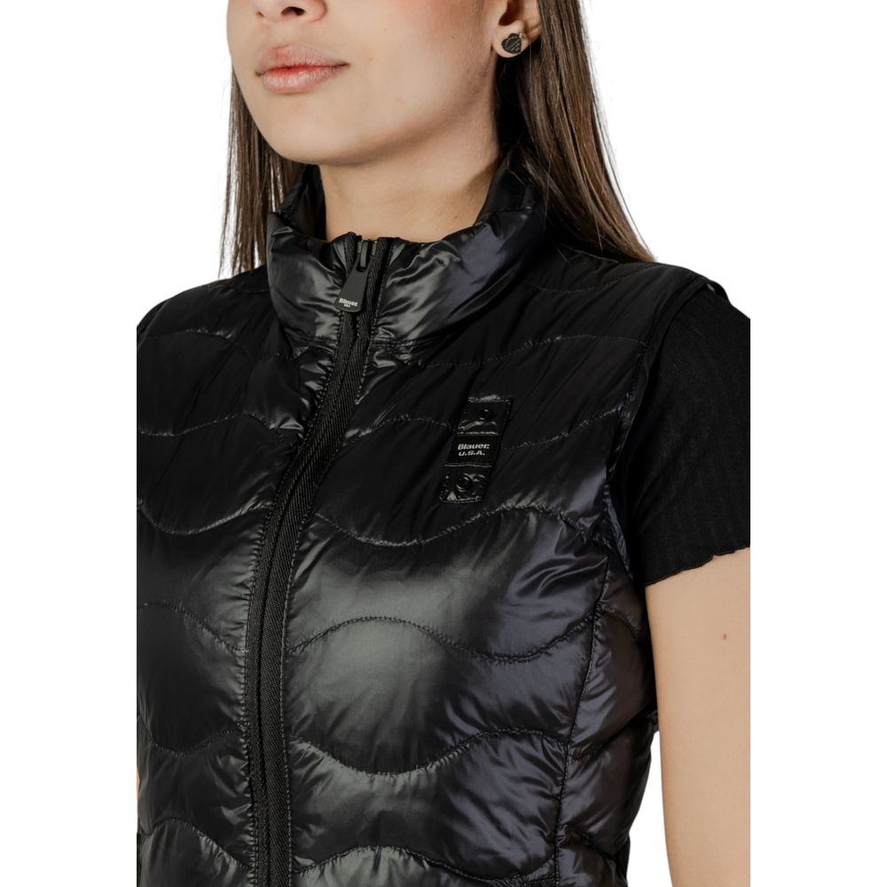 Blauer Black Polyamide Sleveless Jacket 1728,71956299936,Black,Blauer,Clothing,IT38|XS,IT44|L,Jackets & Coats - Clothing,New with tags,Sleveless Jacket - Jackets & Coats - Clothing,Women