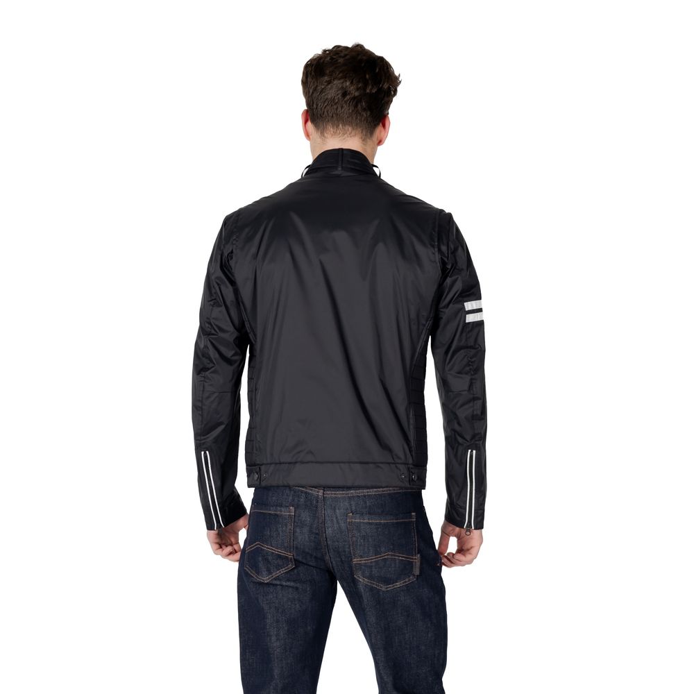 Blauer Black Polyamide Biker Jacket 1728,71956299936,Biker Jackets - Jackets & Coats - Clothing,Black,Blauer,Clothing,IT48 | L,IT52 | XL,Jackets & Coats - Clothing,Men,New with tags