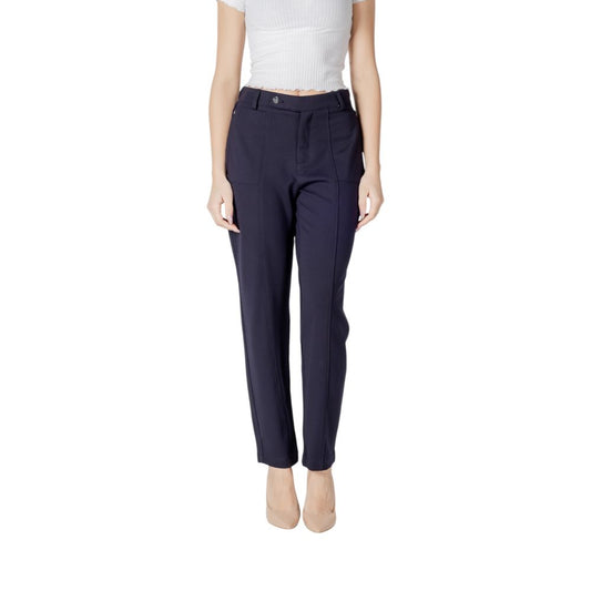 Street One Blue Viscose Pant Street One