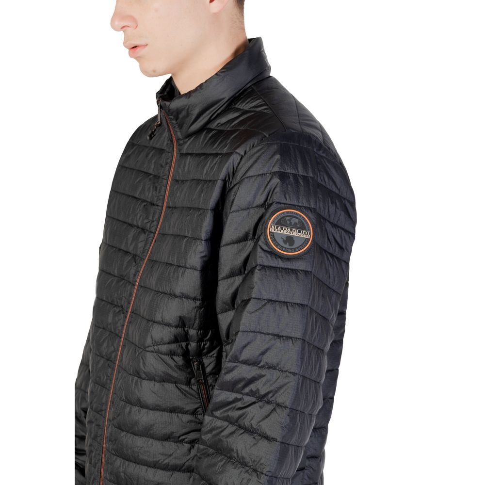 Napapijri Black Polyamide Coat 1728,71956299936,Black,Clothing,Coats - Jackets & Coats - Clothing,IT52 | XL,Jackets & Coats - Clothing,Men,Napapijri,New with tags