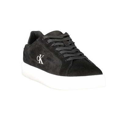 Calvin Klein Black Leather Men's Sneaker