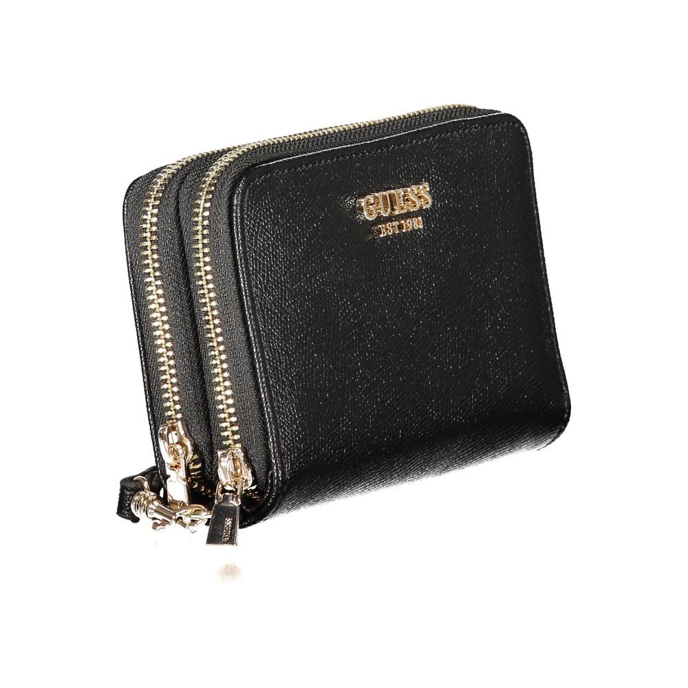 Guess Jeans Black Polyurethane Women Wallet