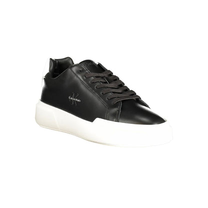 Calvin Klein Black Leather Men Sneaker