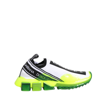 Dolce & Gabbana Black White Slip On Sorrento Sneakers Shoes