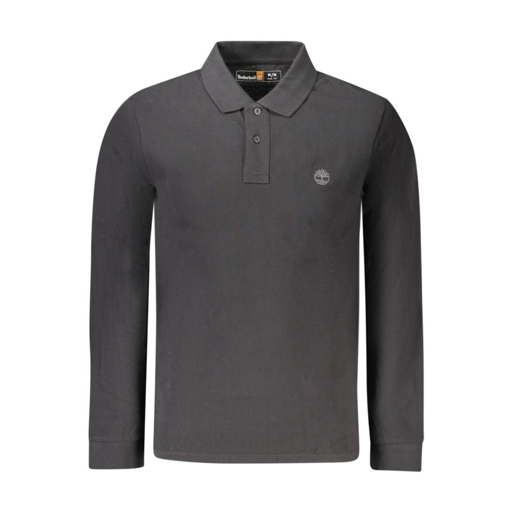 Timberland Black Cotton Men's Polo Shirt