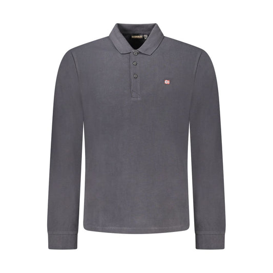 Napapijri Nero Cotton Men Polo Shirt