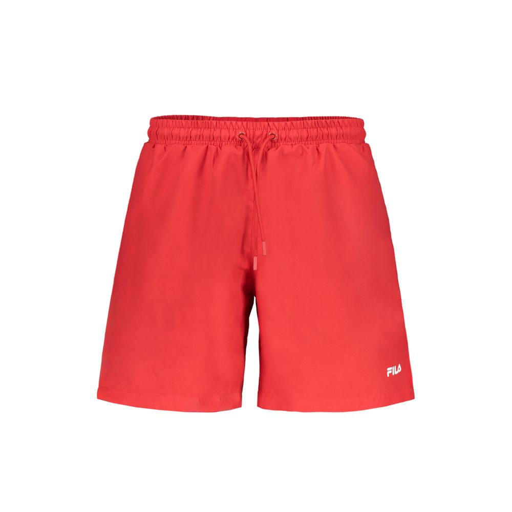 Fila Red Polyester Men's Swim Trunk