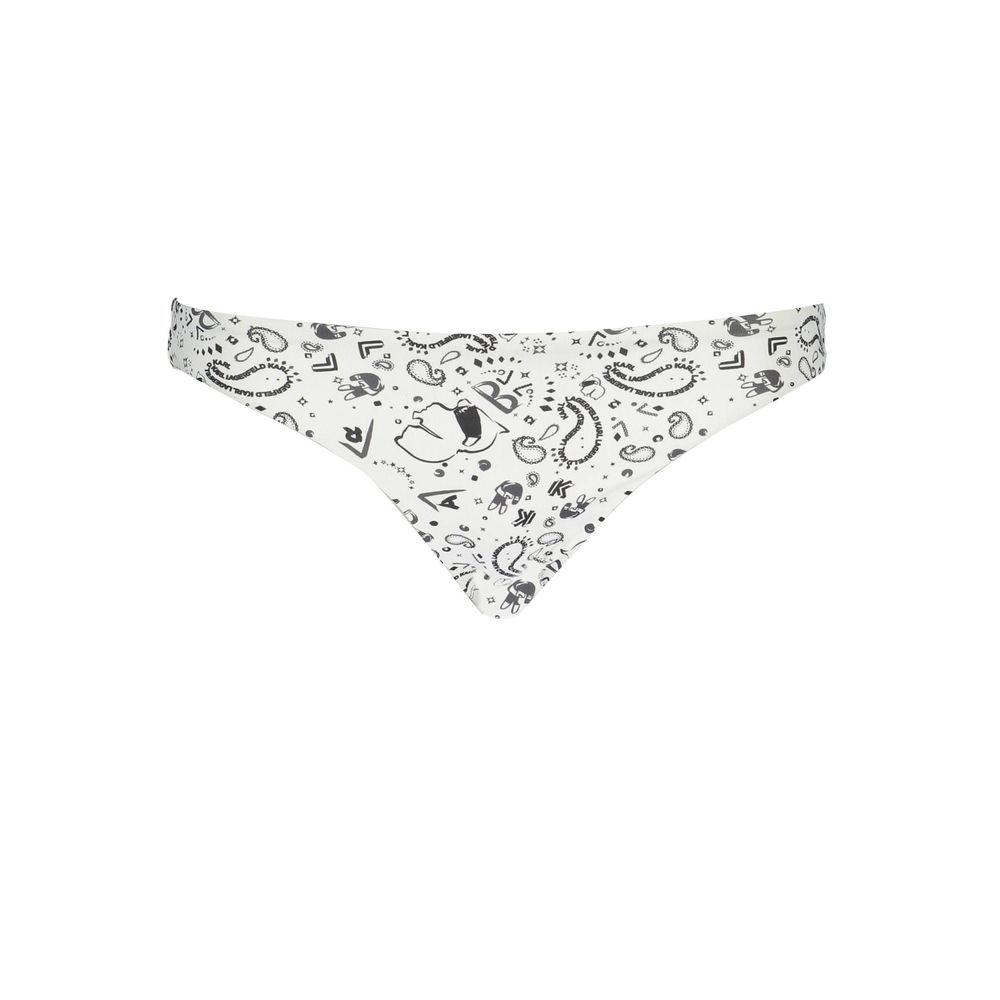 Karl Lagerfeld White Polyamide Women Swim Brief