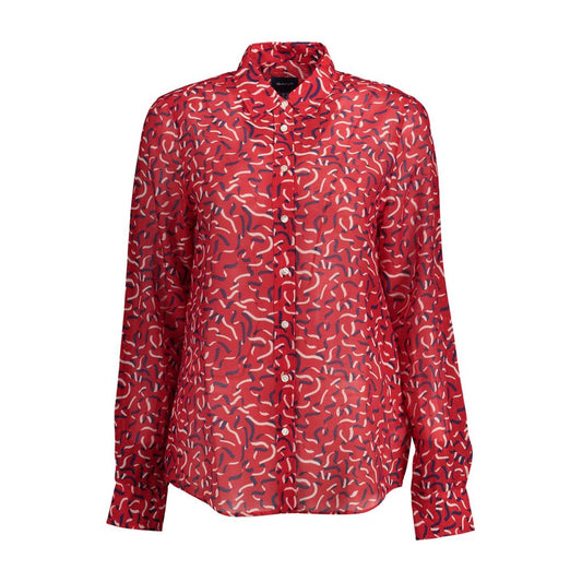Gant Red Cotton Pattern Shirt