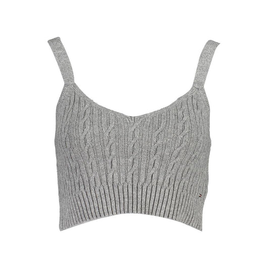 Tommy Hilfiger Gray Cotton Tank Tops
