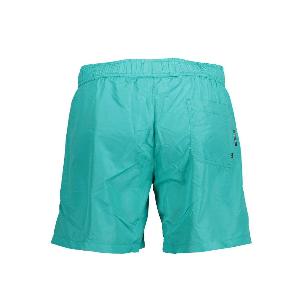 Karl Lagerfeld Verde Polyester Men Swim Boxer