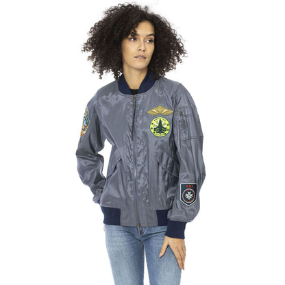 Mr&Mrs Italy Light Blue Polyamide Women Jacket
