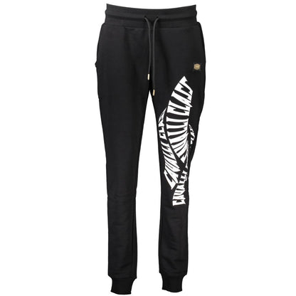 Cavalli Class Nero Cotton Women Sweatpants