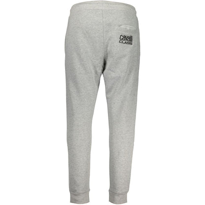 Cavalli Class Grigio Polyester Men's Sweatpant