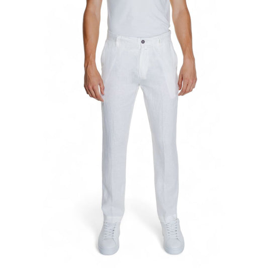 Borghese White Linen Casual Pants 1728,71956299936,Borghese,Casual Pants - Pants - Clothing,Clothing,IT50 | L,IT54 | XXL,Men,New with tags,Pants - Clothing,White