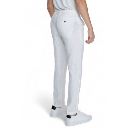 Borghese White Linen Casual Pants 1728,71956299936,Borghese,Casual Pants - Pants - Clothing,Clothing,IT50 | L,IT54 | XXL,Men,New with tags,Pants - Clothing,White