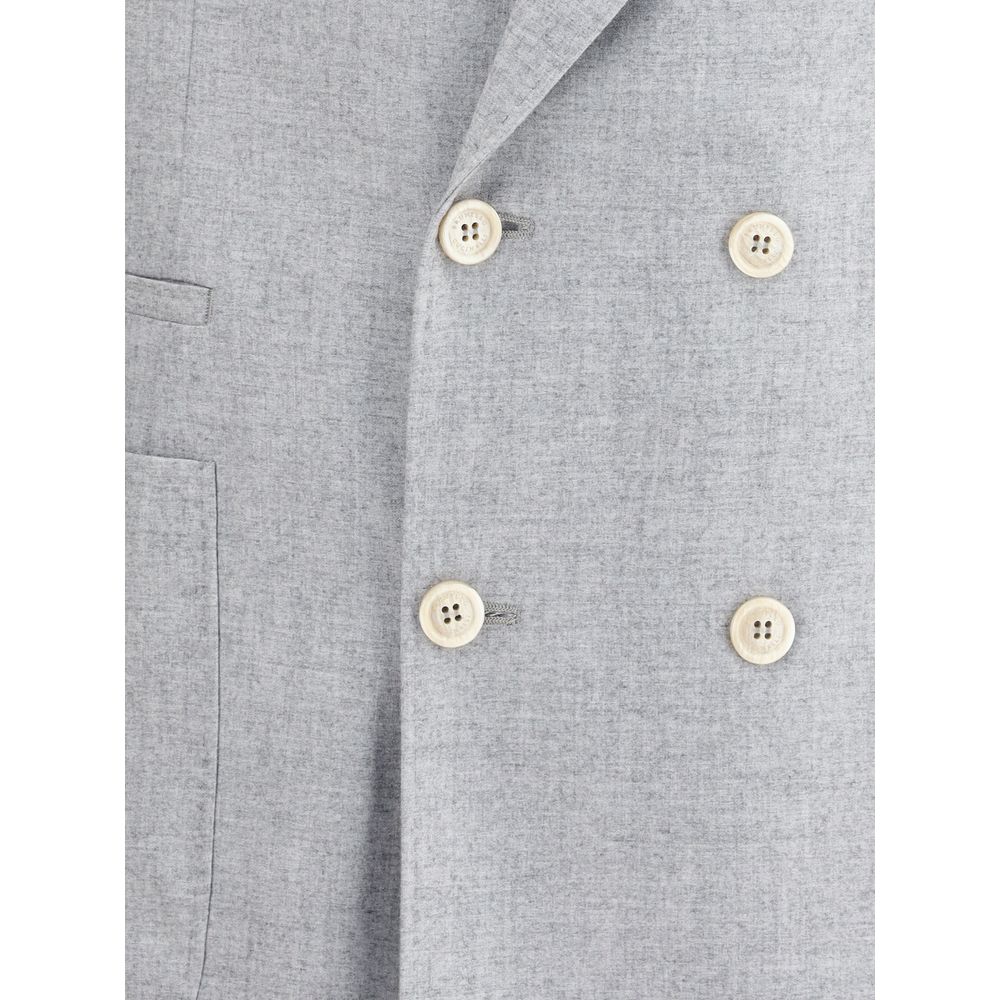 Brunello Cucinelli Gray Wool Blazer