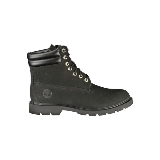 Timberland Nero Leather Men Ankle Boot