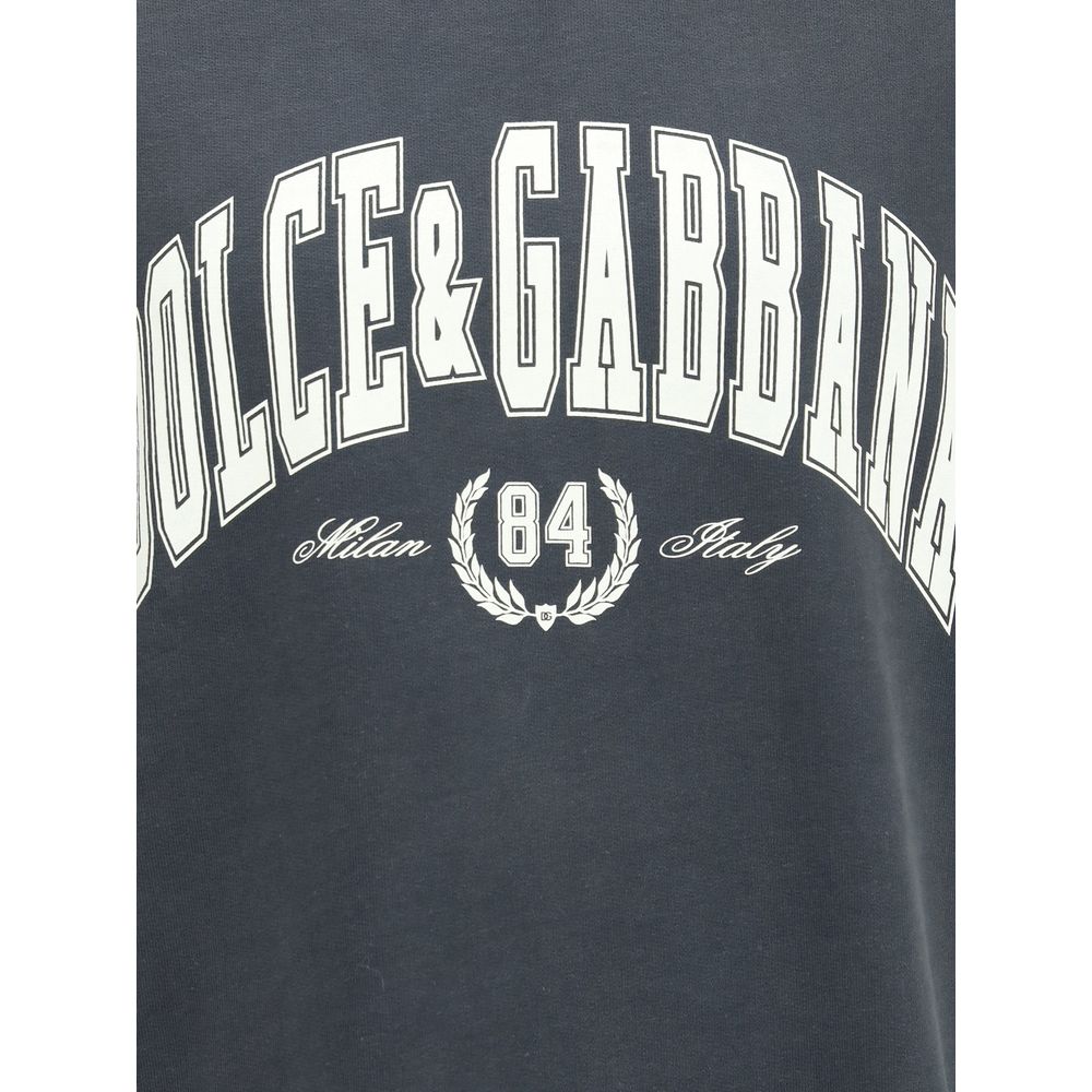 Dolce & Gabbana Gray Cotton T-Shirt