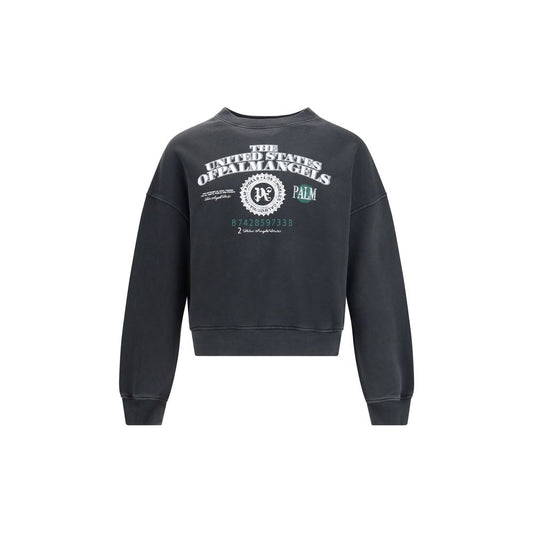 Palm Angels Black Cotton Sweatshirt