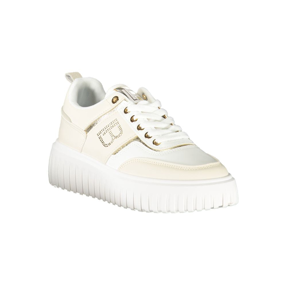 Laura Biagiotti Beige Polyester Women Sneaker