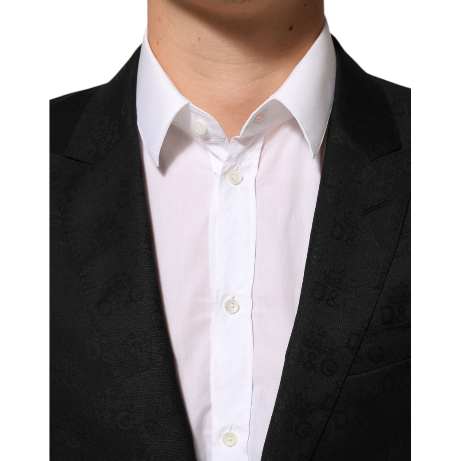 Dolce & Gabbana Black MARTINI 2 Buttons Suit Jacket Blazer