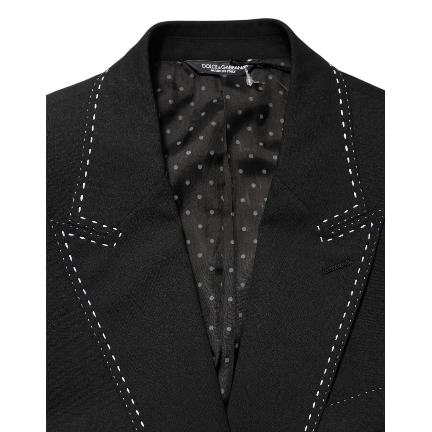 Dolce & Gabbana Black SICILIA 2 Buttons Suit Jacket Blazer