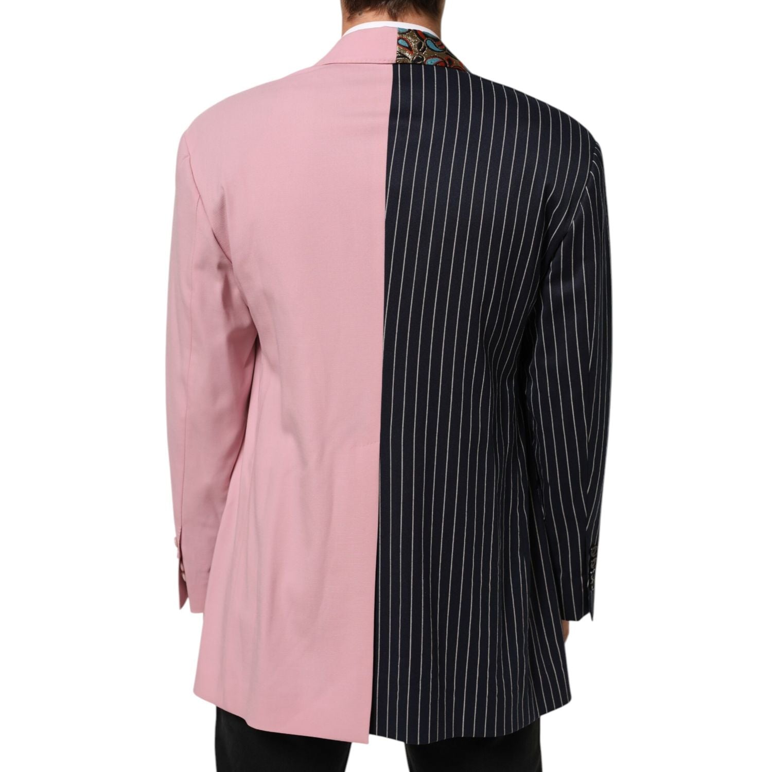 Dolce & Gabbana Multicolor Patchwork Single Breasted Jacket Blazer