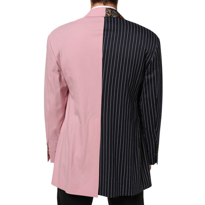 Dolce & Gabbana Multicolor Patchwork Single Breasted Jacket Blazer
