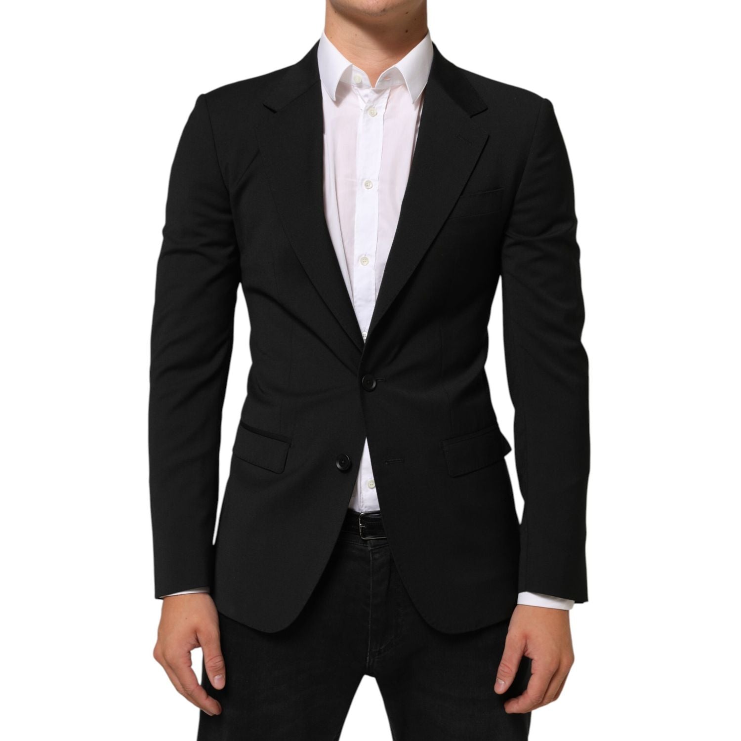 Dolce & Gabbana Black STAFF 2 Buttons Suit Jacket Blazer