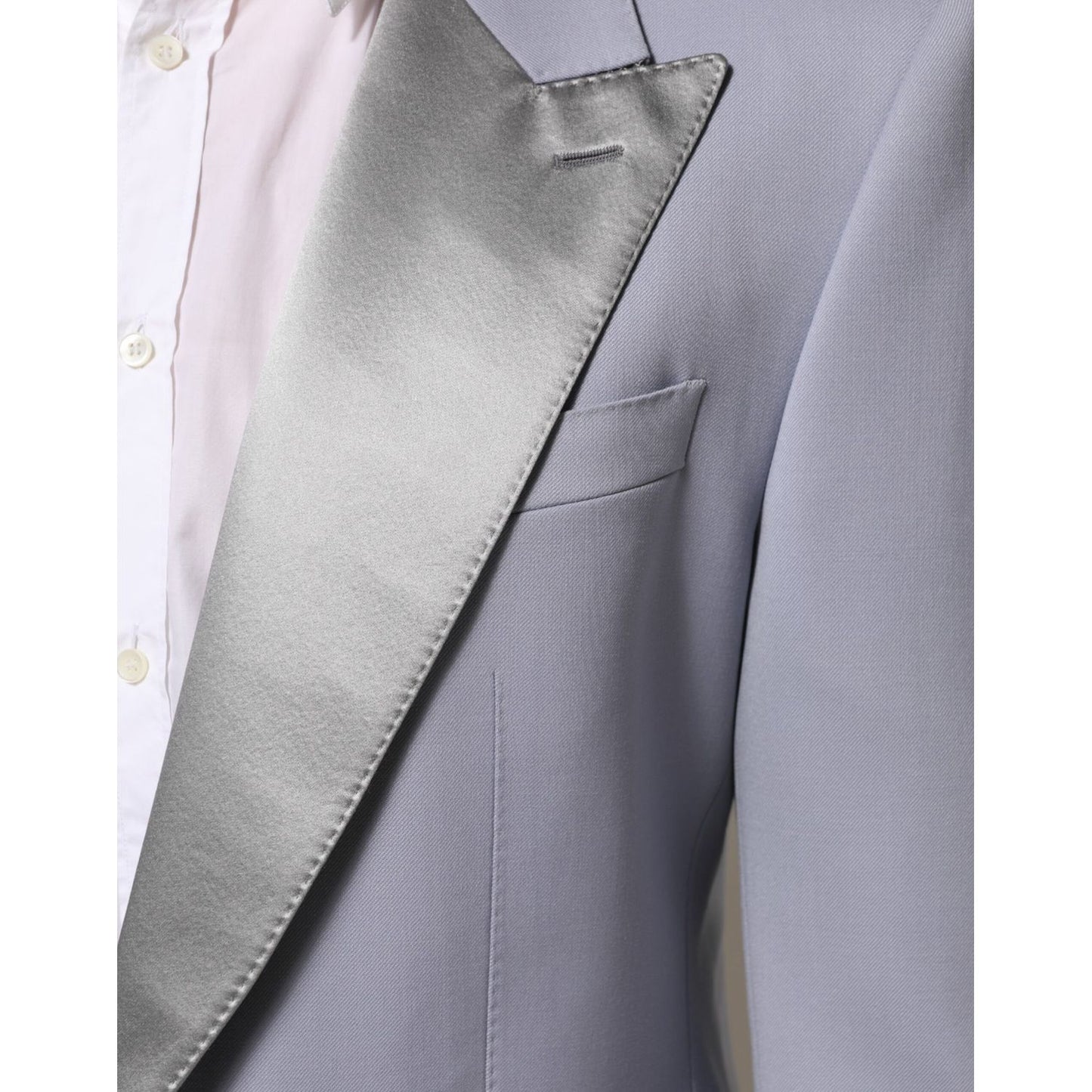 Dolce & Gabbana Gray Wool SICILIA 2 Buttons Men Suit Blazer