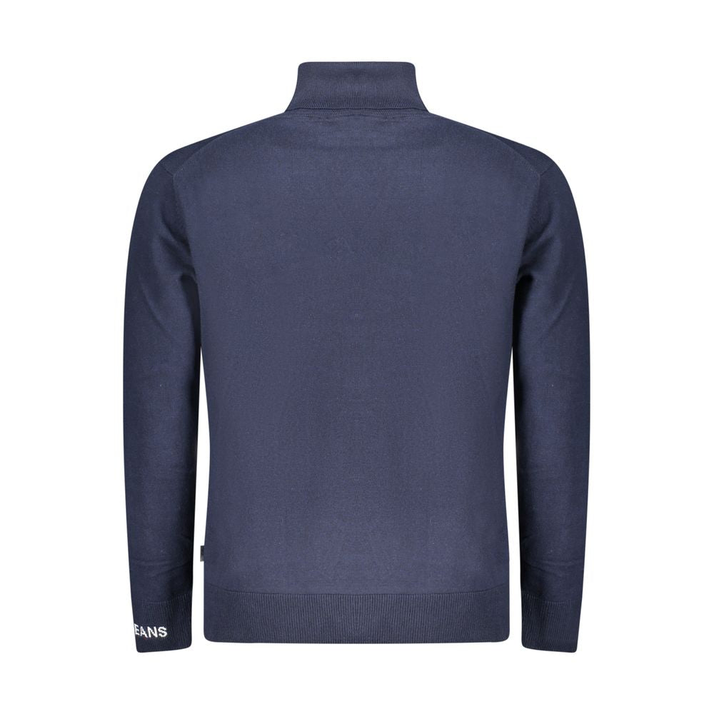 Pepe Jeans Blue Cotton Men Sweater Turtleneck