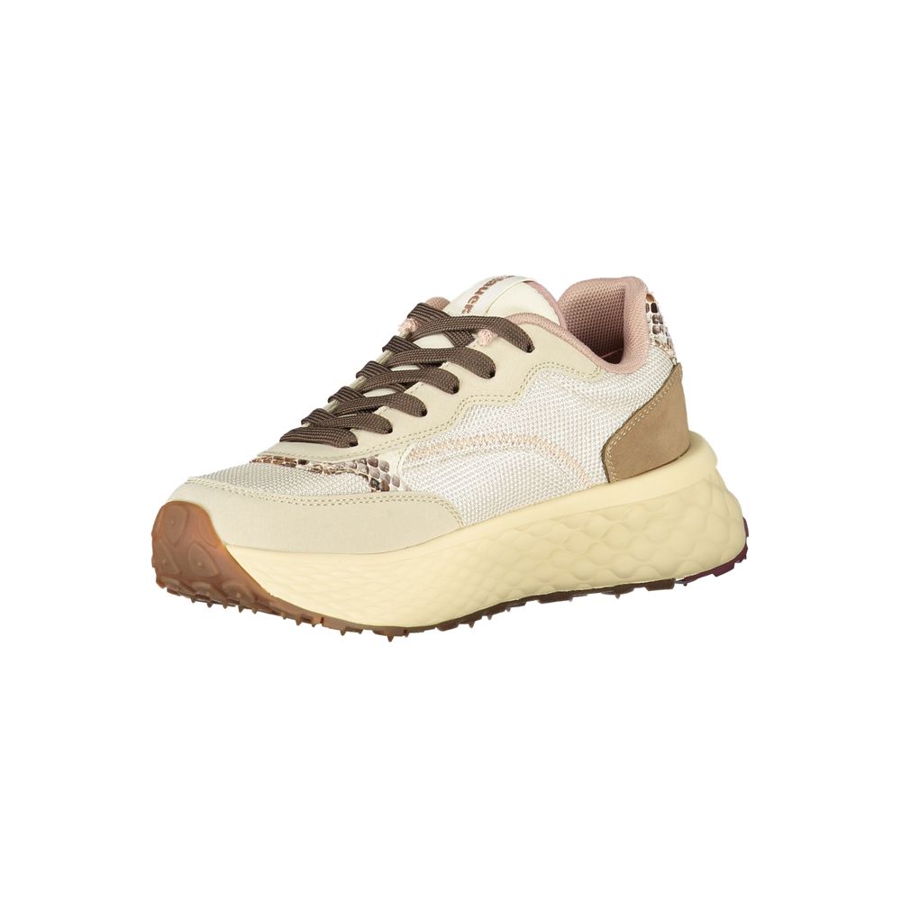 Blauer Beige Leather Women Sneaker
