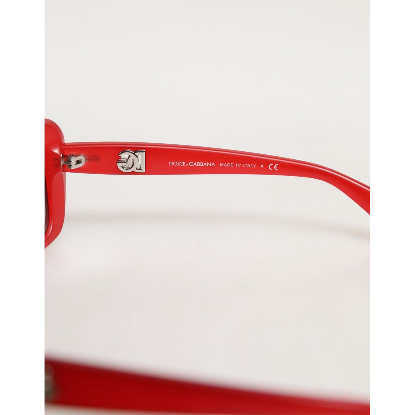 Dolce & Gabbana DG6093 Red Rectangular Grey Graduated Lenses Sunglasses