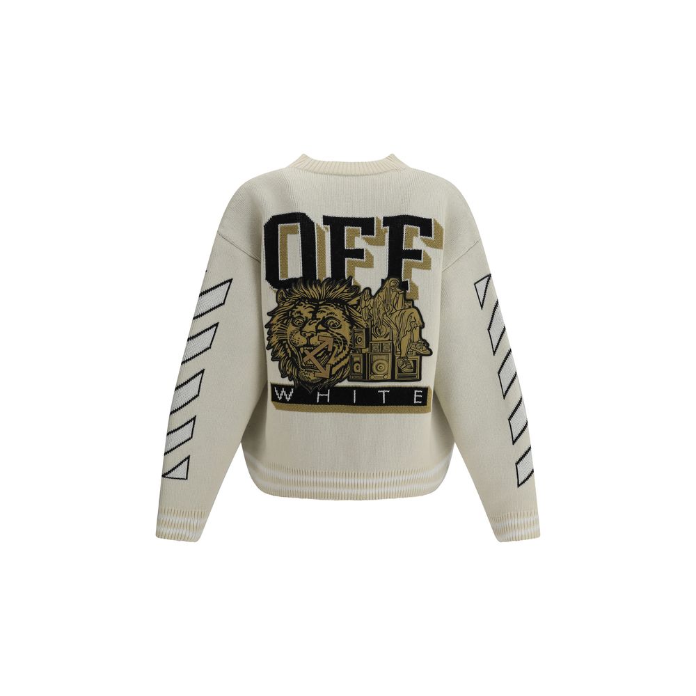 Off-White Cream Cotton Cardigan