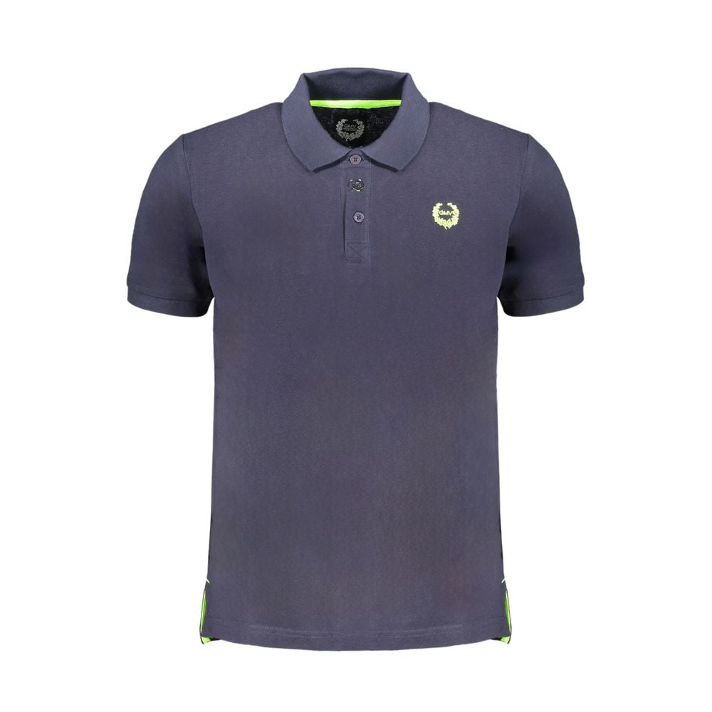 Gianmarco Venturi Blue Cotton Men's Polo Shirt