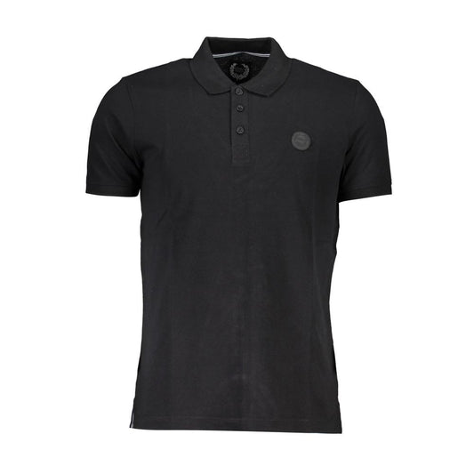 Gianmarco Venturi Black Cotton Men's Polo Shirt