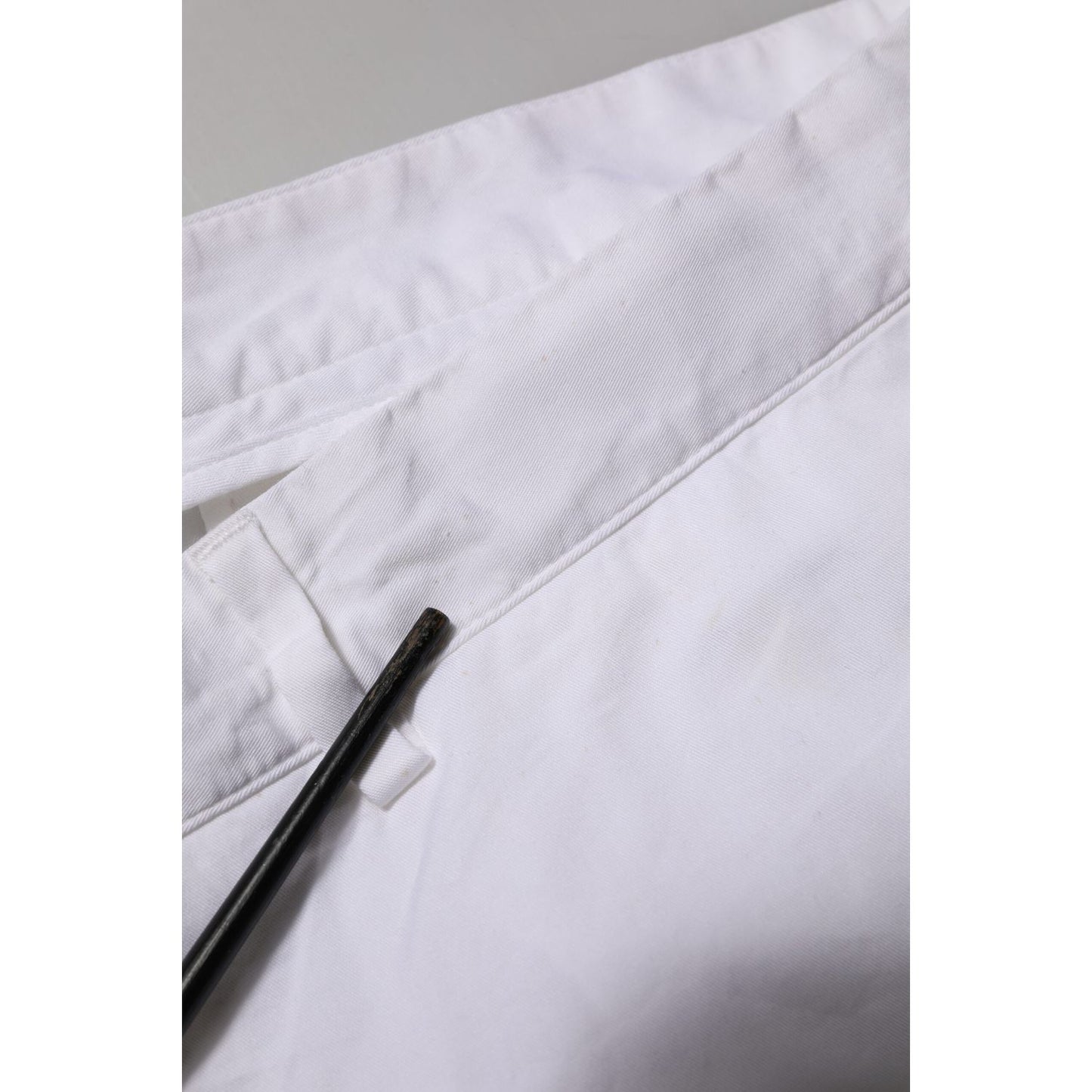 Dolce & Gabbana White Cotton Stretch Men Bermuda Pants