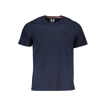 Gianmarco Venturi Blue Cotton Men T-Shirt