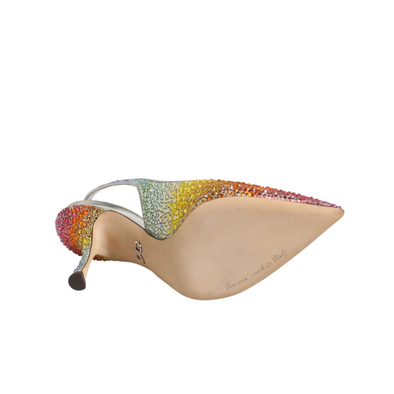 Dolce & Gabbana Multicolor Sequin Slingback Pumps Shoes